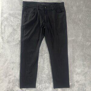 Wrangler Pants Mens 38x30 ATG Fleece Lined Utility Cargo Black Stretch Workwear